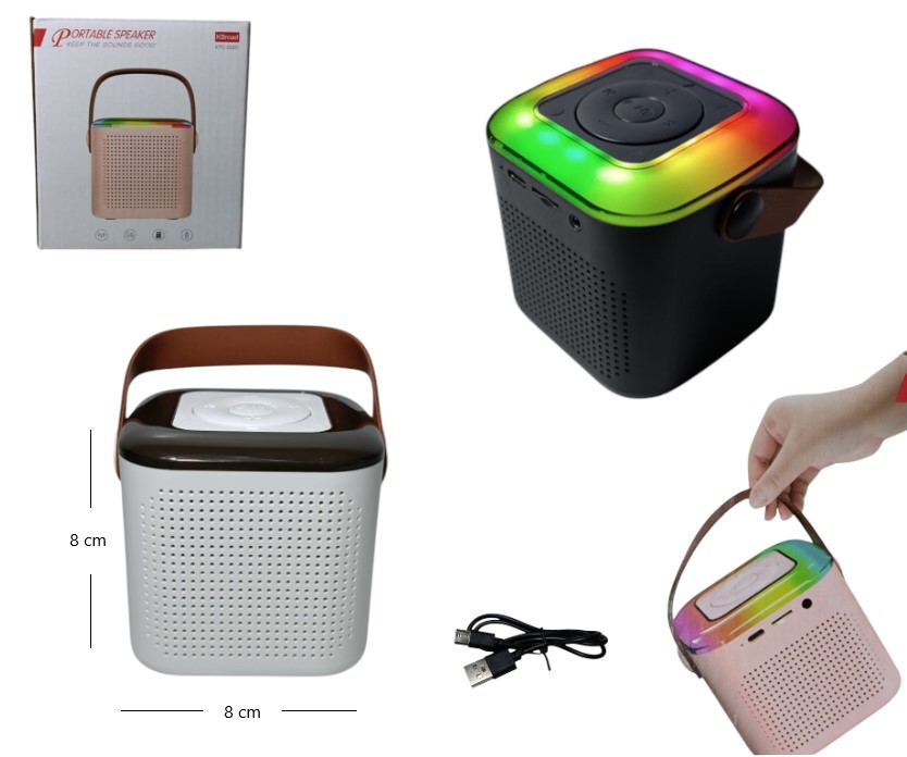 Parlante bluetooth con luces 1680