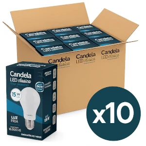 Foco 15w x10 unidades candela