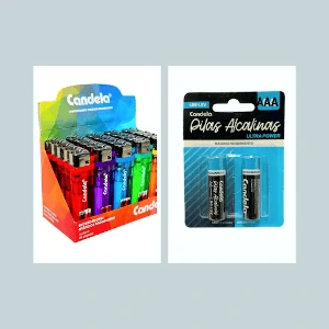 Encendedor x25 + 2 pila AAA candela