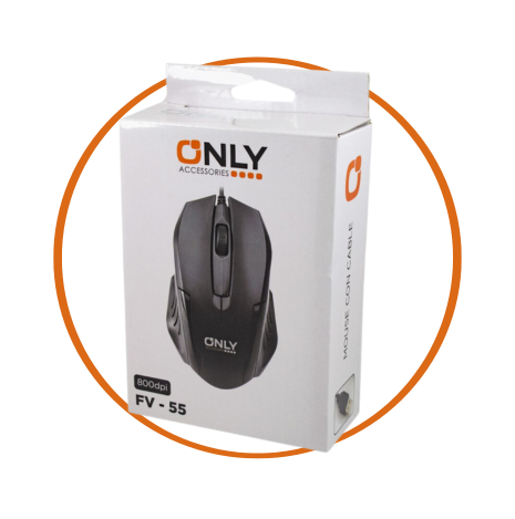 Mouse c/cable FV-55