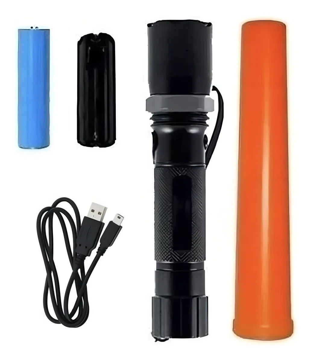Linterna recargable metal