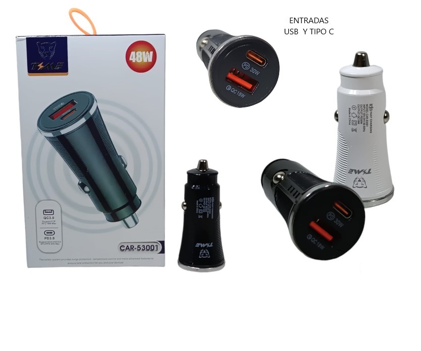 Cargador auto 53001