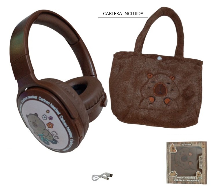 Auricular BT + cartera peluche