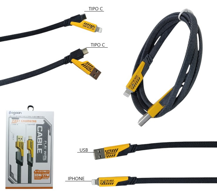 Cable mallado 4  en 1 C