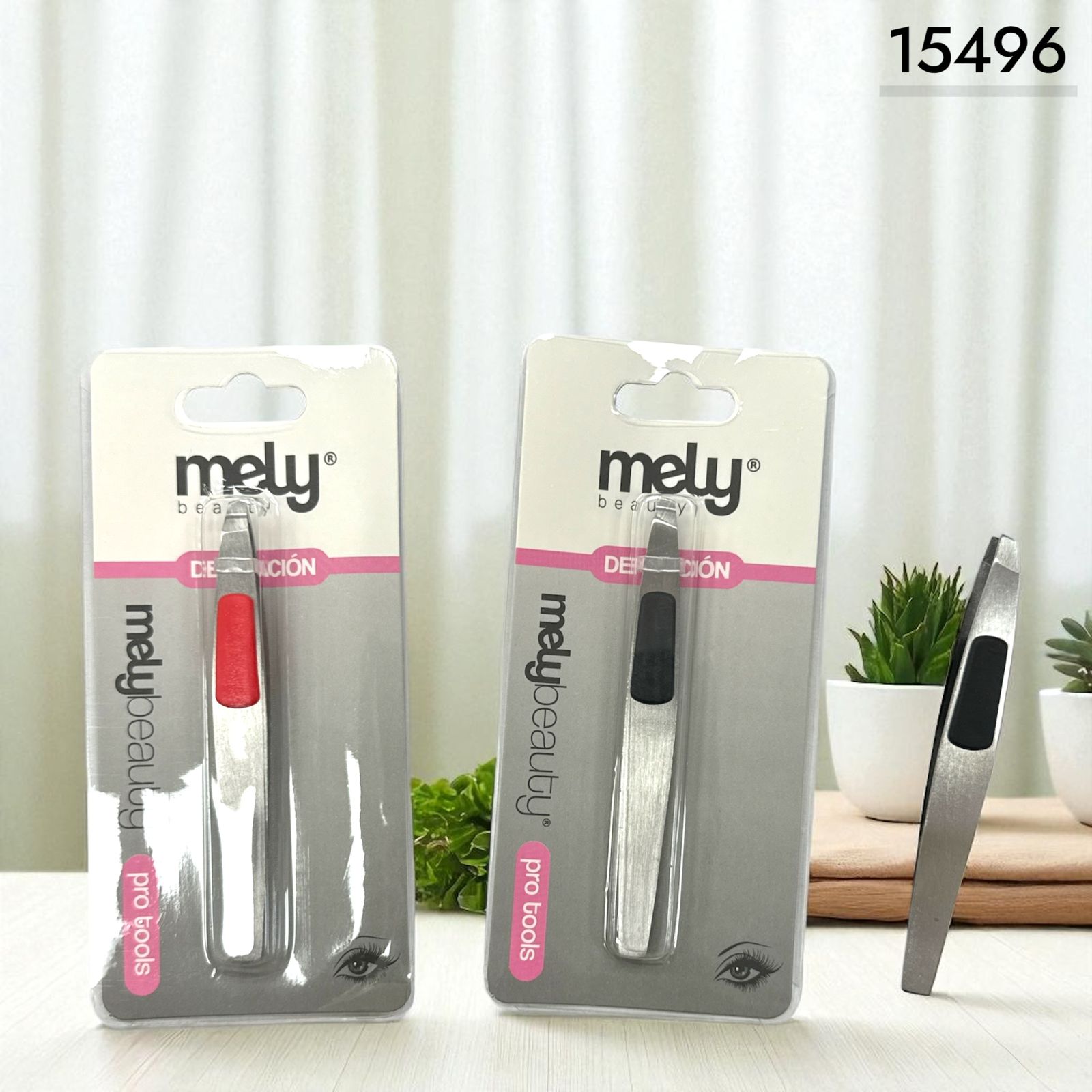 Pinza depilar e/blister 15496