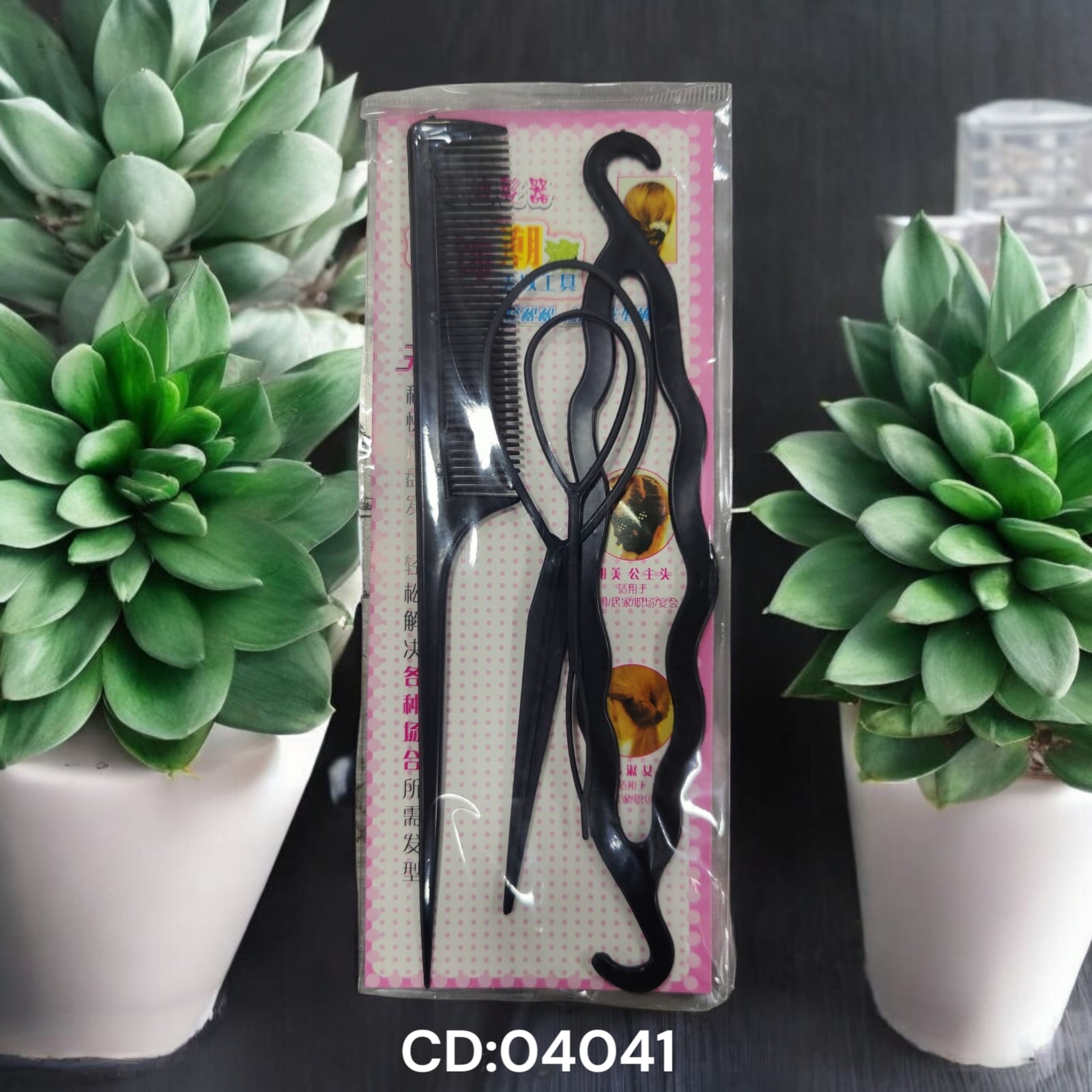 Set p/peinados 4 piezas