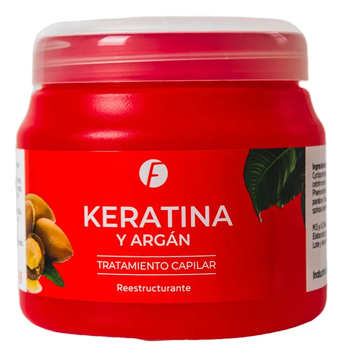 Baño de crema keratina y argan