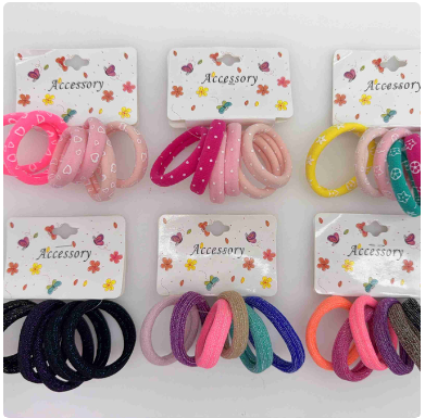 Set de colitas brillosas x6 242361-6