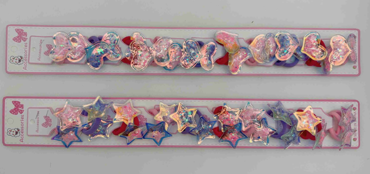 Tira x10 pares de colitas c/aplique