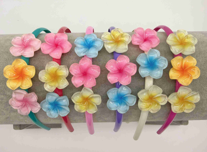 Vincha plástica c/flor x1   977390-1