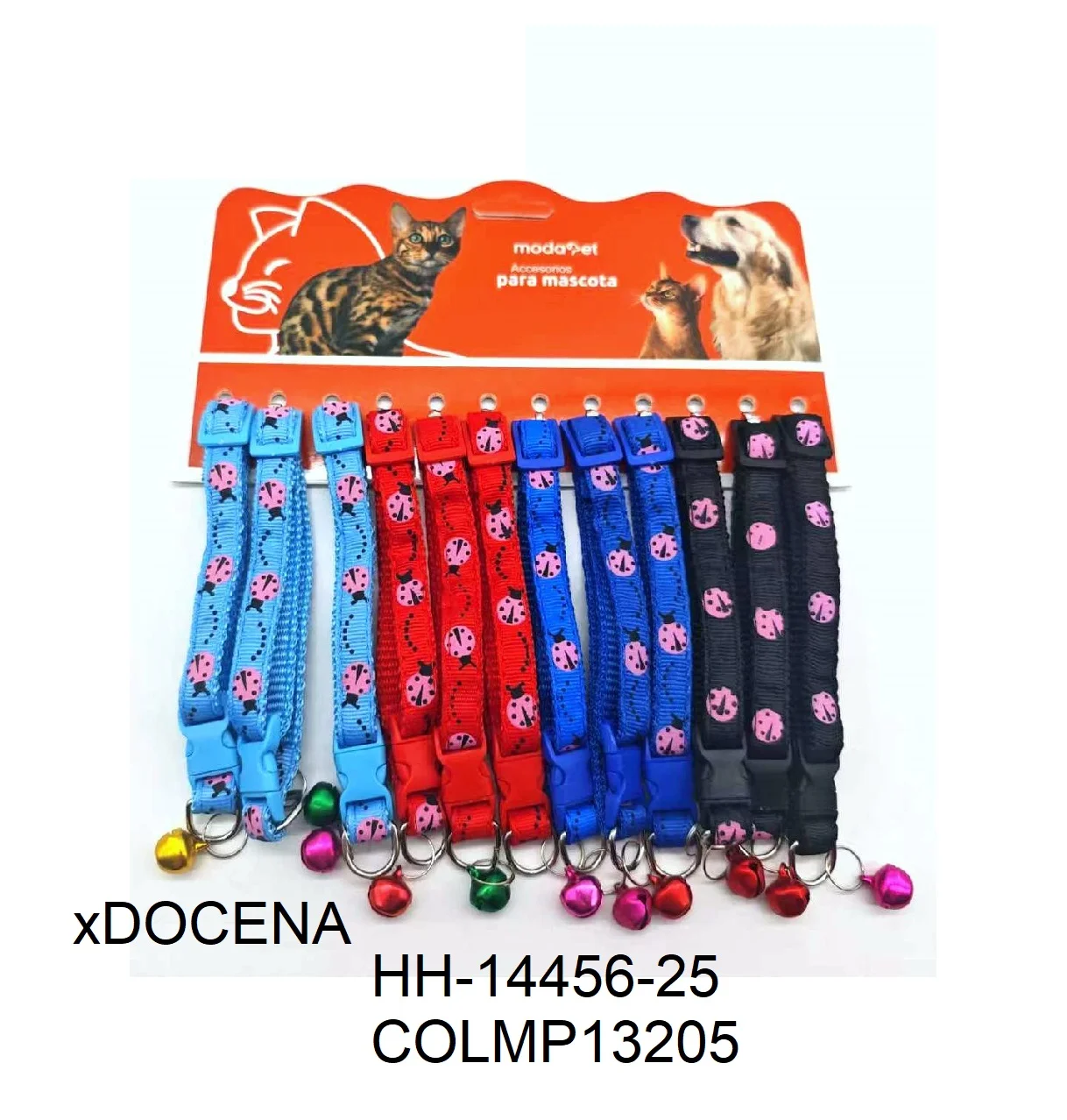 Collar mariquita x12 unidades