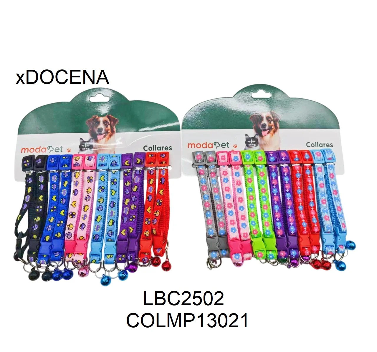 Collar flor x 12 unidades