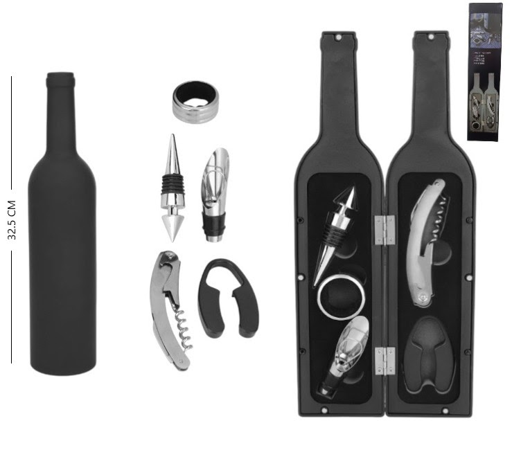Set destapador botella de vino 