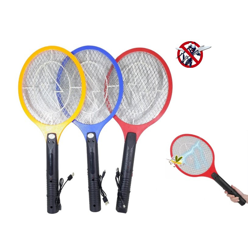 Raqueta matamoscas recargable