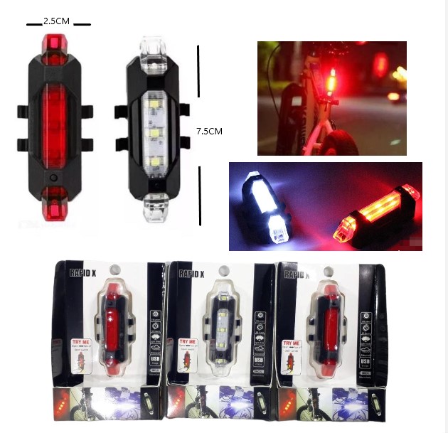 Luz para bicicleta roja