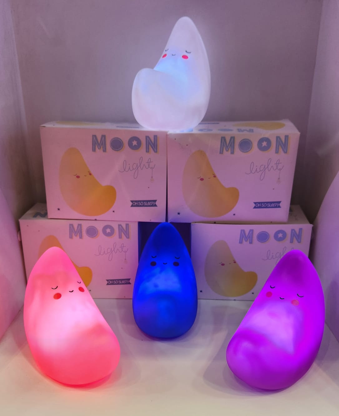 Lampara infantil luna c/luz 