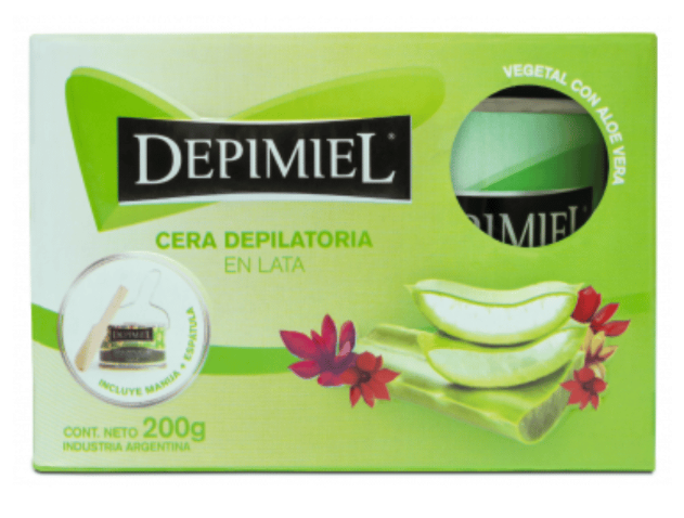 Cera depilatoria x 200 grs+ espátula + rodillo