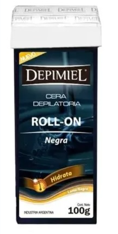Cera depilatoria roll on negra 