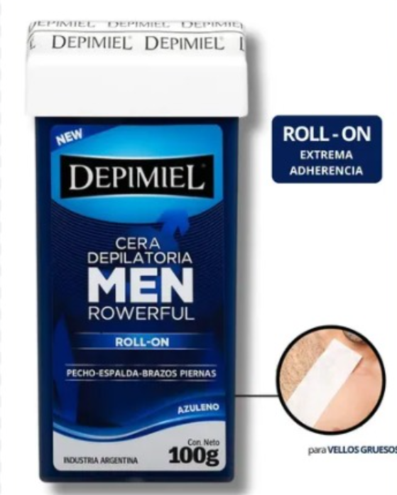 Cera depilatoria roll on  hombre