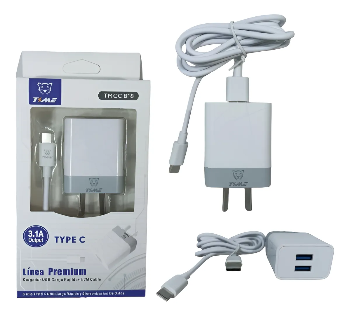 Cargador time caja tipo C  818