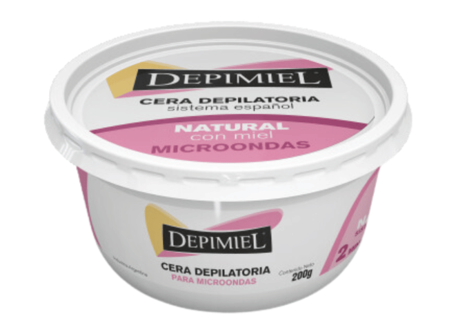 Cera depilatoria 200g p/microonda rosa