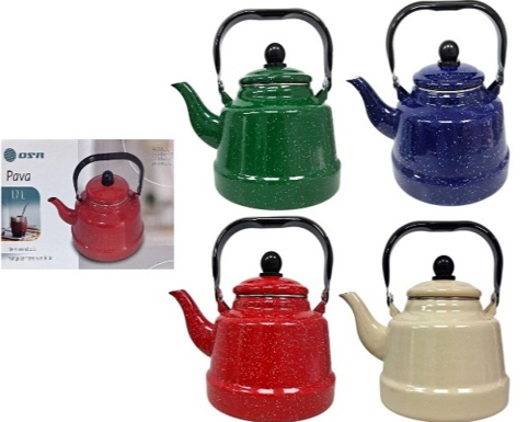 Pava de hierro esmaltado 1.7 litros