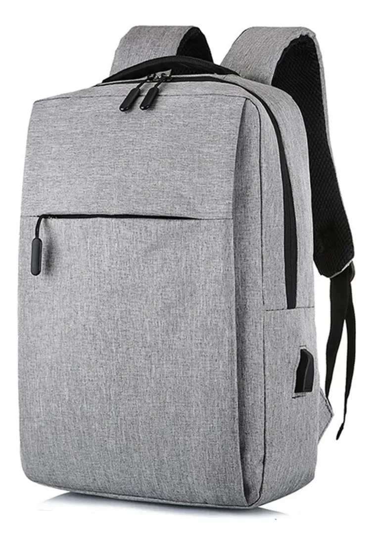 Mochila porta notebook gris