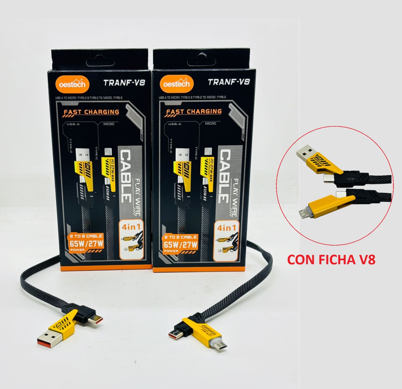 Cable 4 en 1 v8