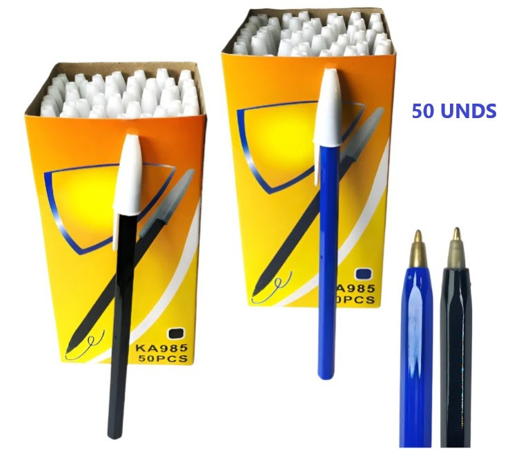 Lapicera AZUL  trazo medio x 50 