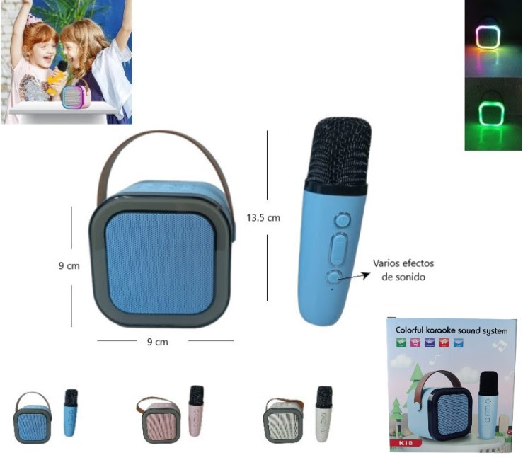 Parlante + mic c/efectos de sonido