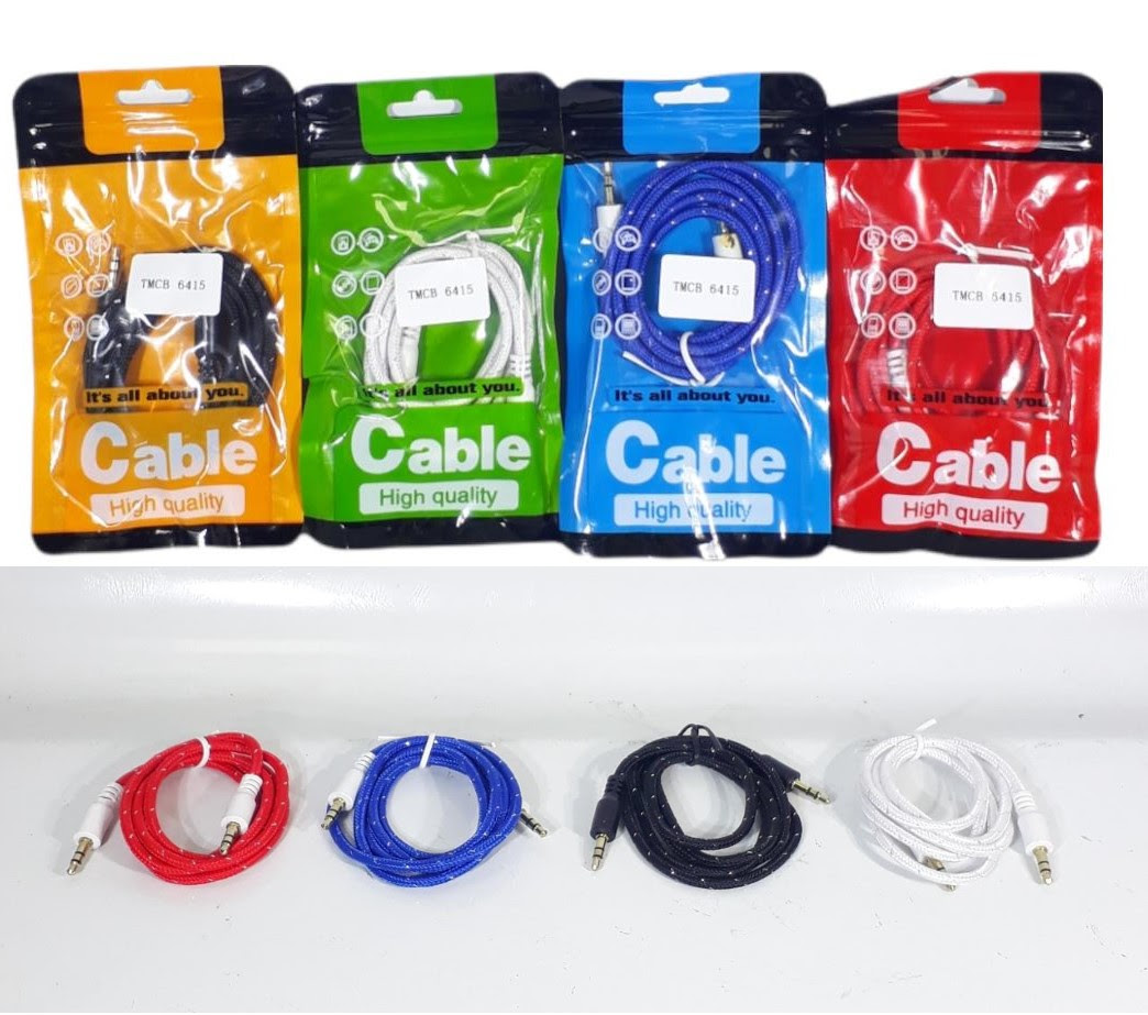 Cable auxiliar cordón en bolsa
