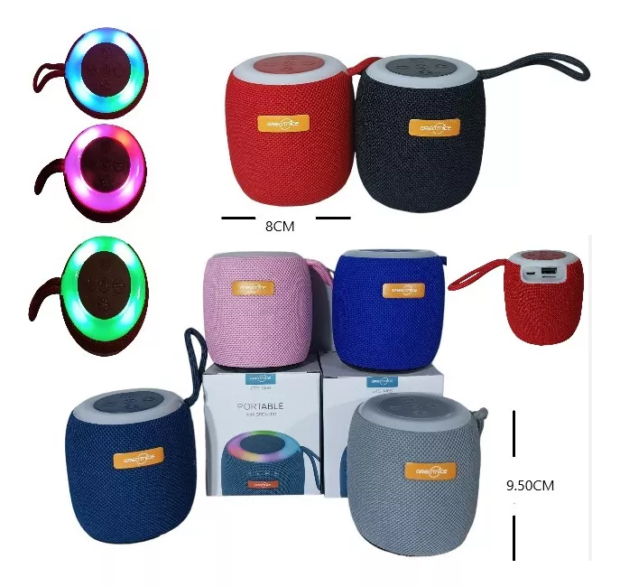 Parlante redondo c/luz 1468