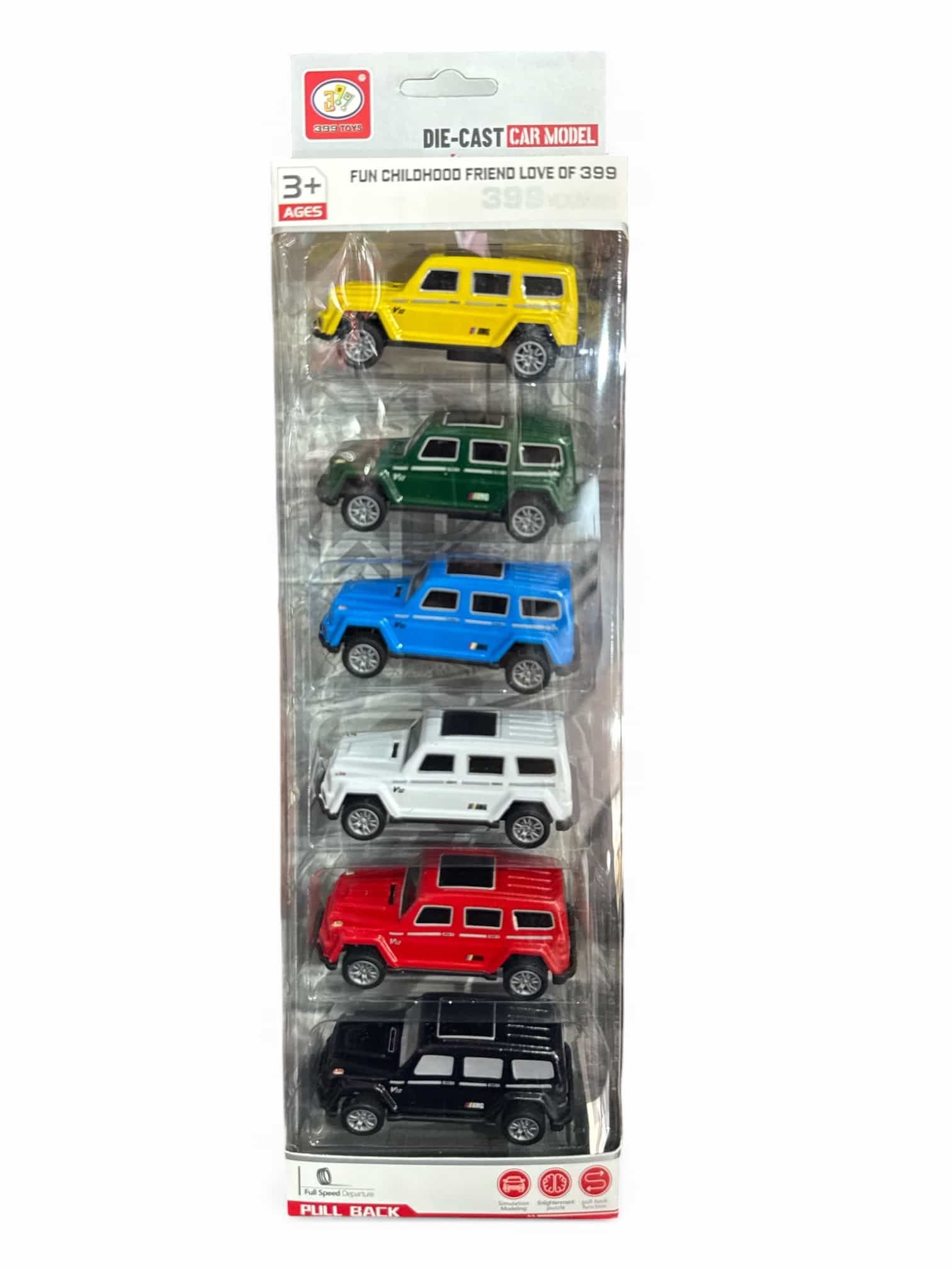 Jeep de chapa x6 en caja die-cast 1036