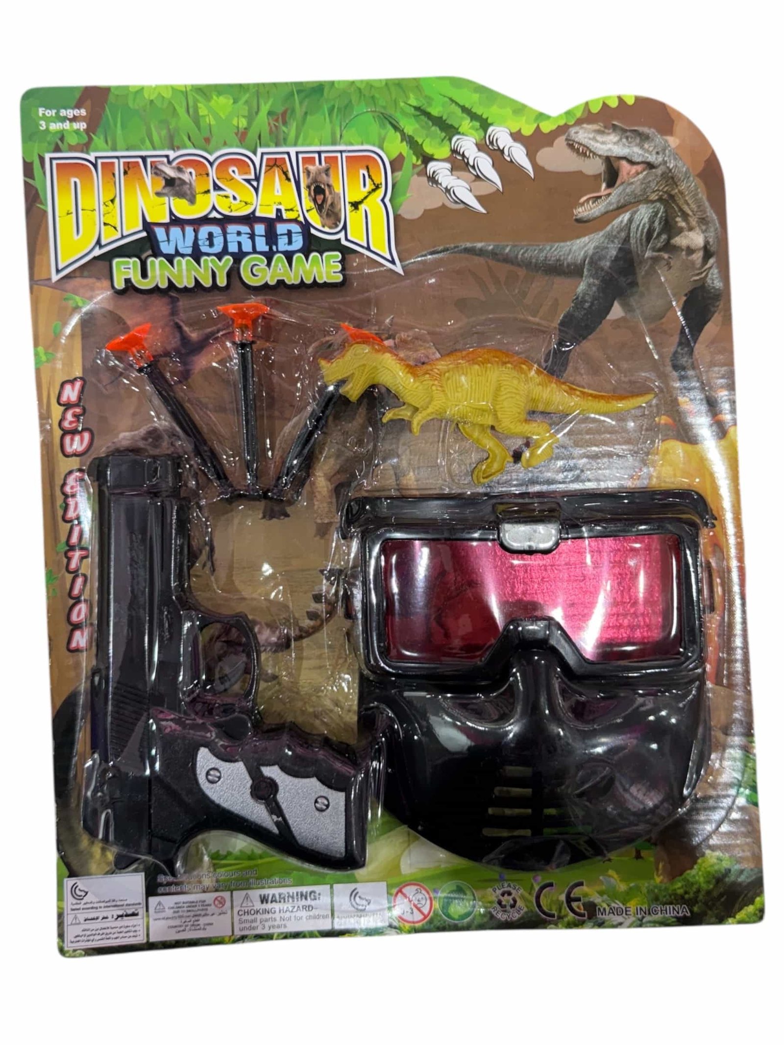 Pistola con mascara y dinosaurio 6225