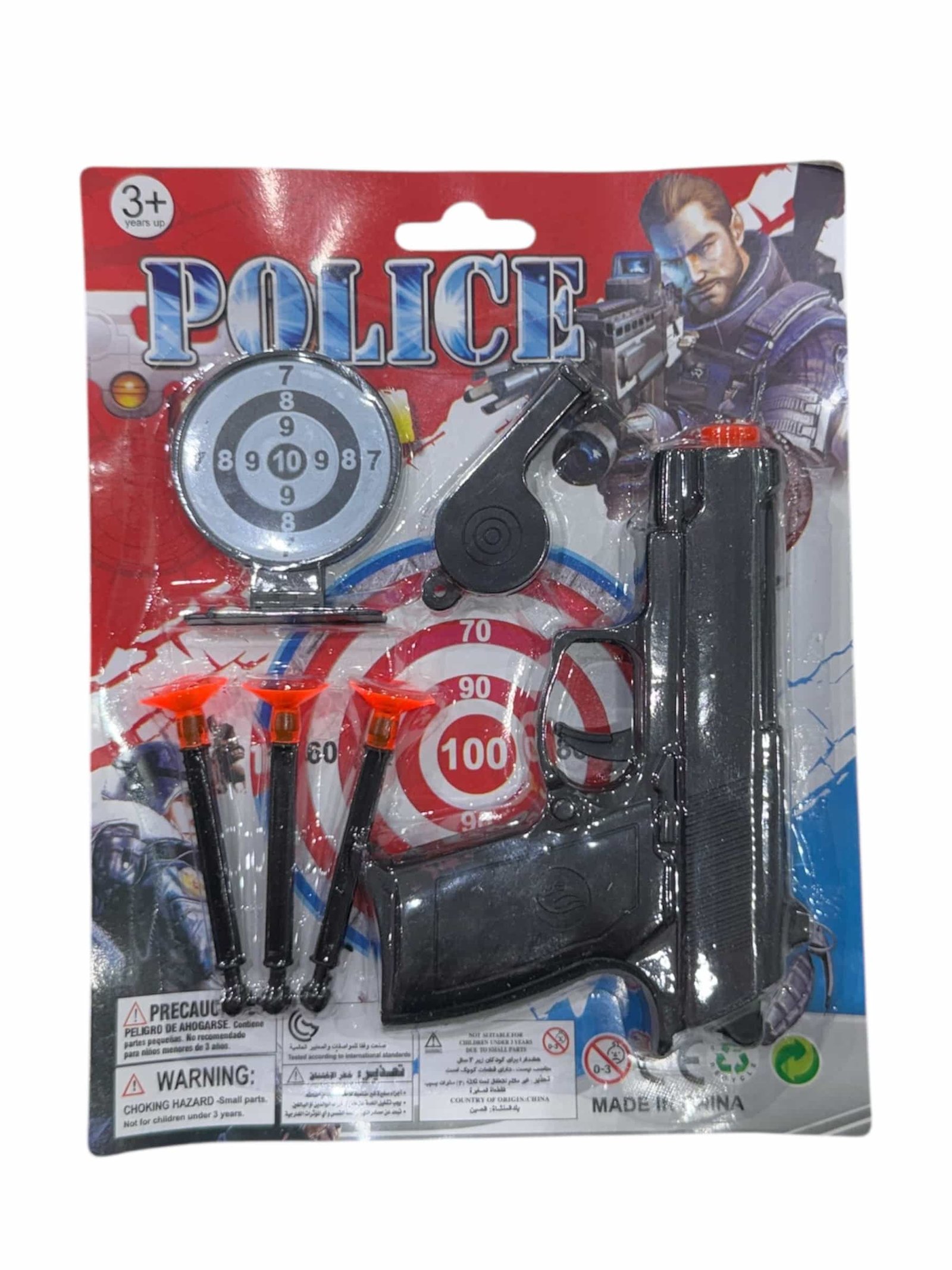 Pistola con dardos  police gun 8463