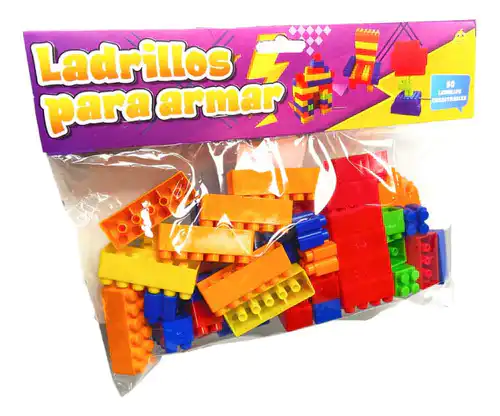 Ladrillos para armar x50 en bolsa  1581