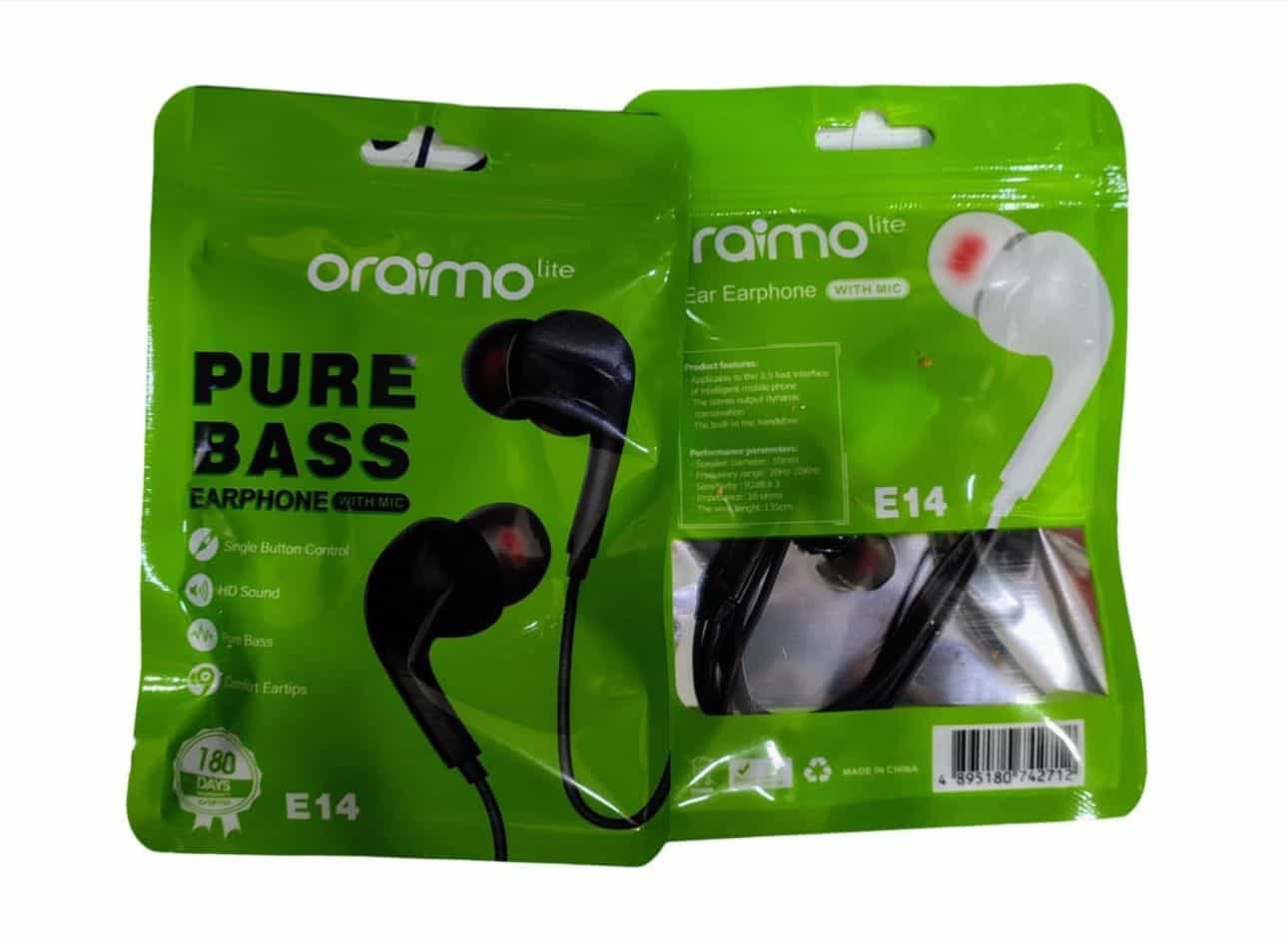 Auricular m/libres e/bolsa verde