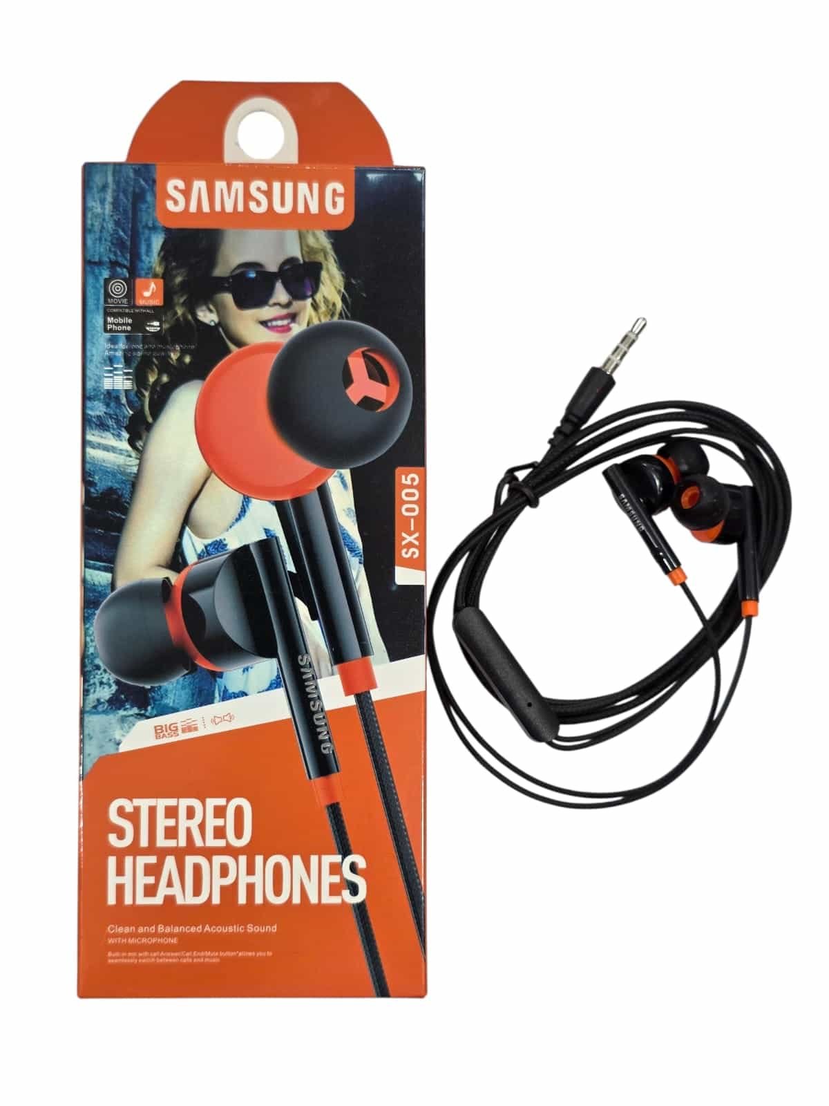 Auricular samsung naranja  sx-005