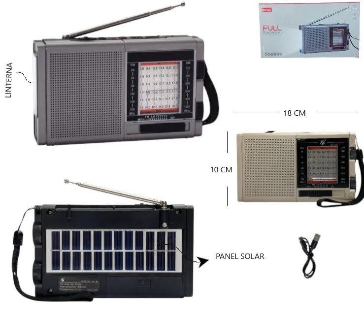 Radio AM/FM Bluetooth C/linterna