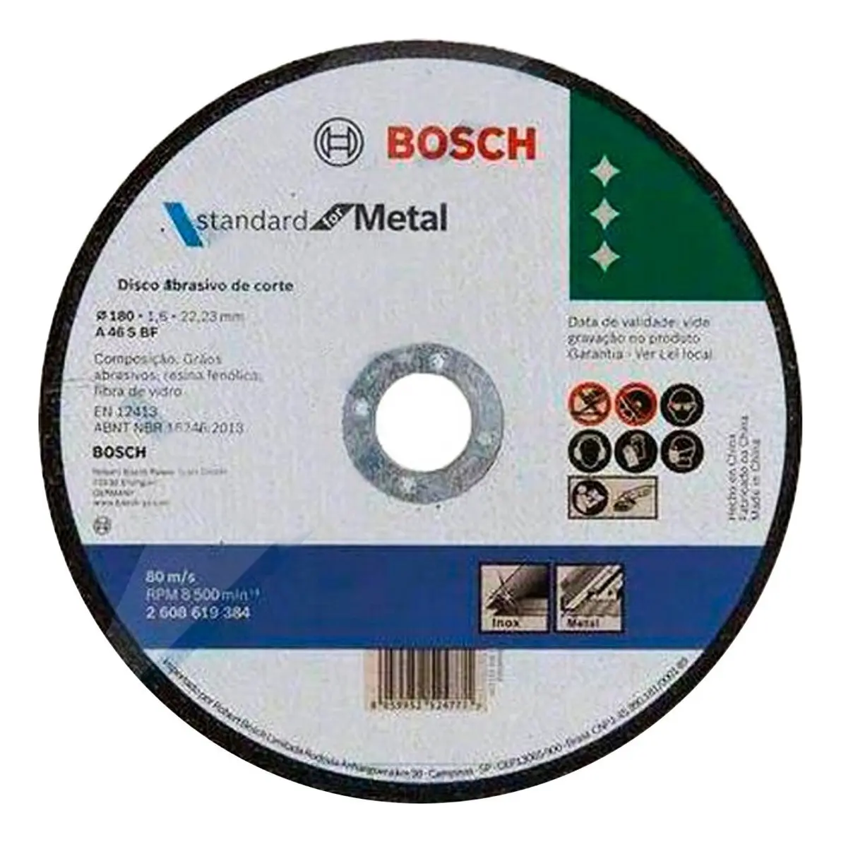 Disco de corte 115 bosch x10 unidades