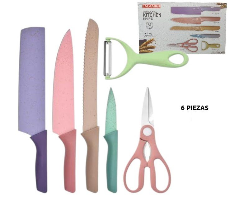 Set cuchillos económicos 6 piezas