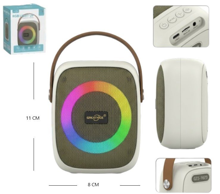 Parlante  RGB Bluetooth 1679