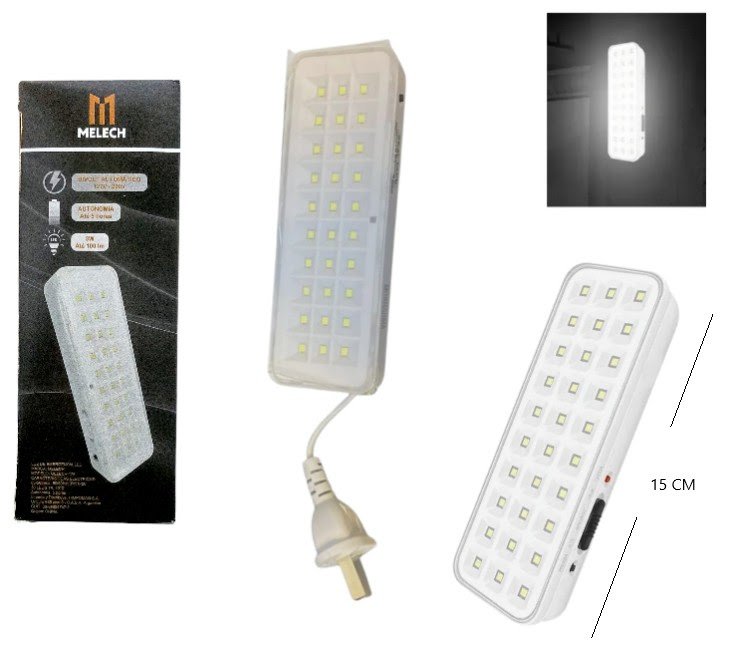 Mini luz de emergencia 30 led 1200mah