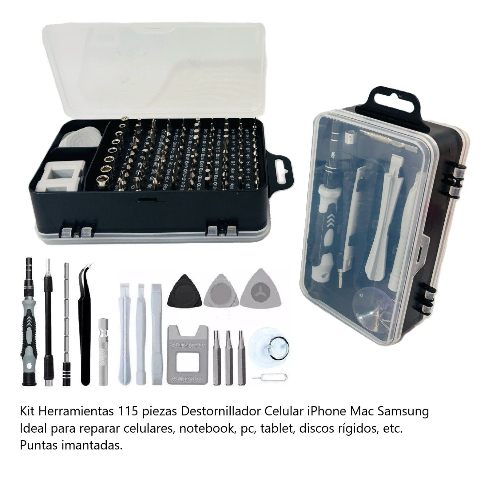 Kit destornillador 115 piezas