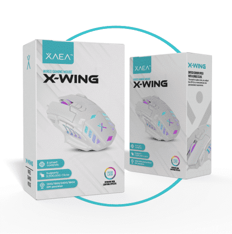 Mouse gamer x-wing 053  blanco