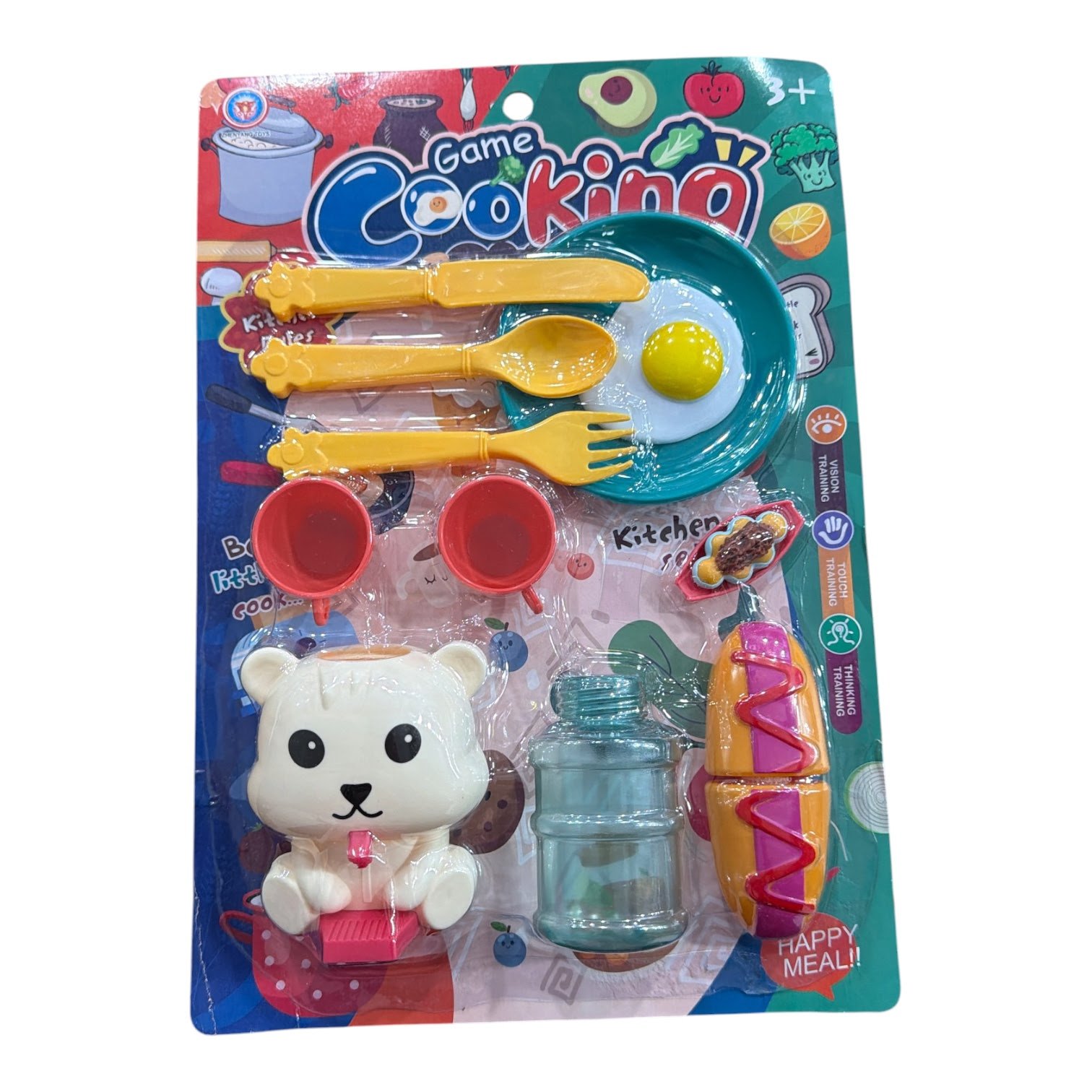 Set de cocina con dispenser osito 