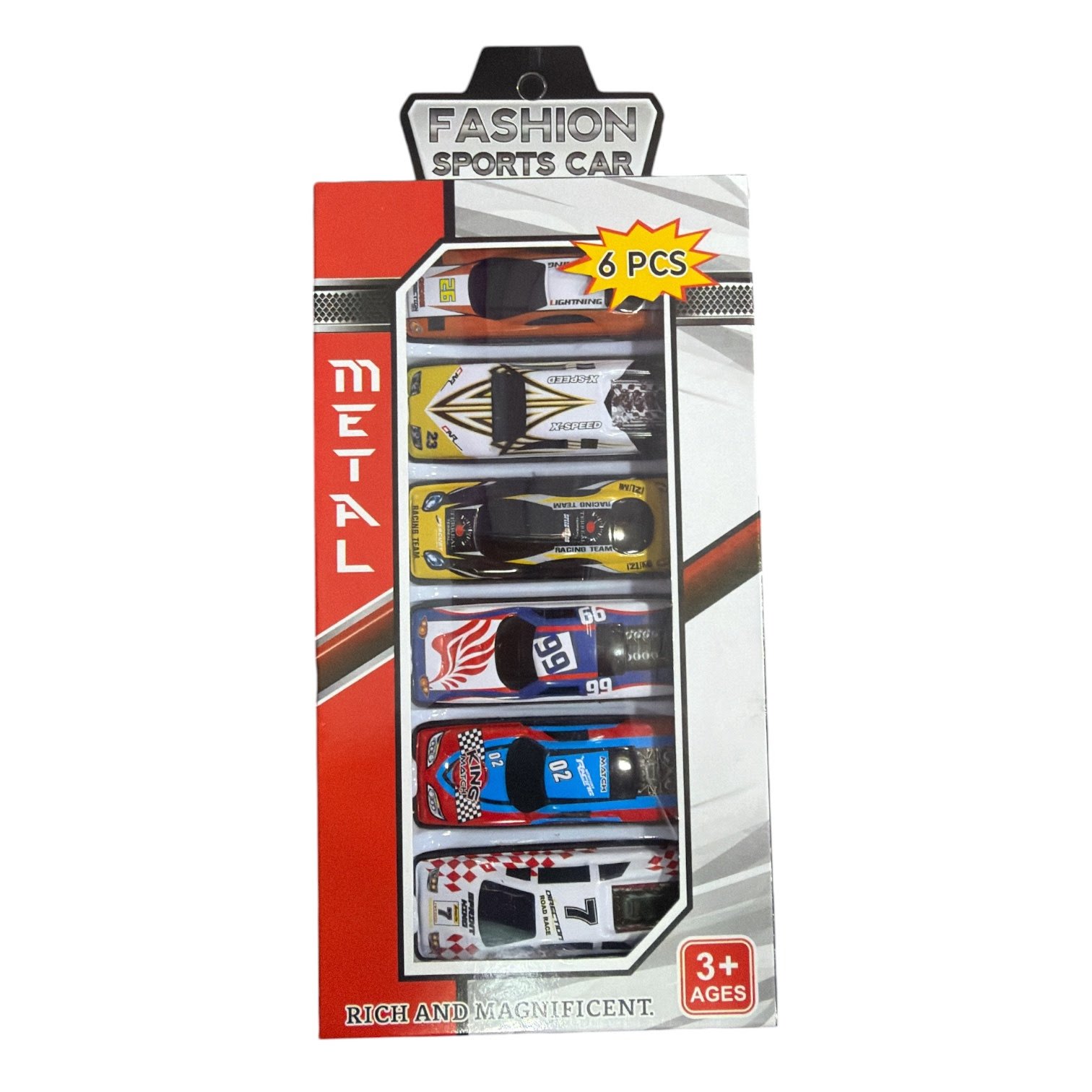 Autos x 6 en caja fashion sport