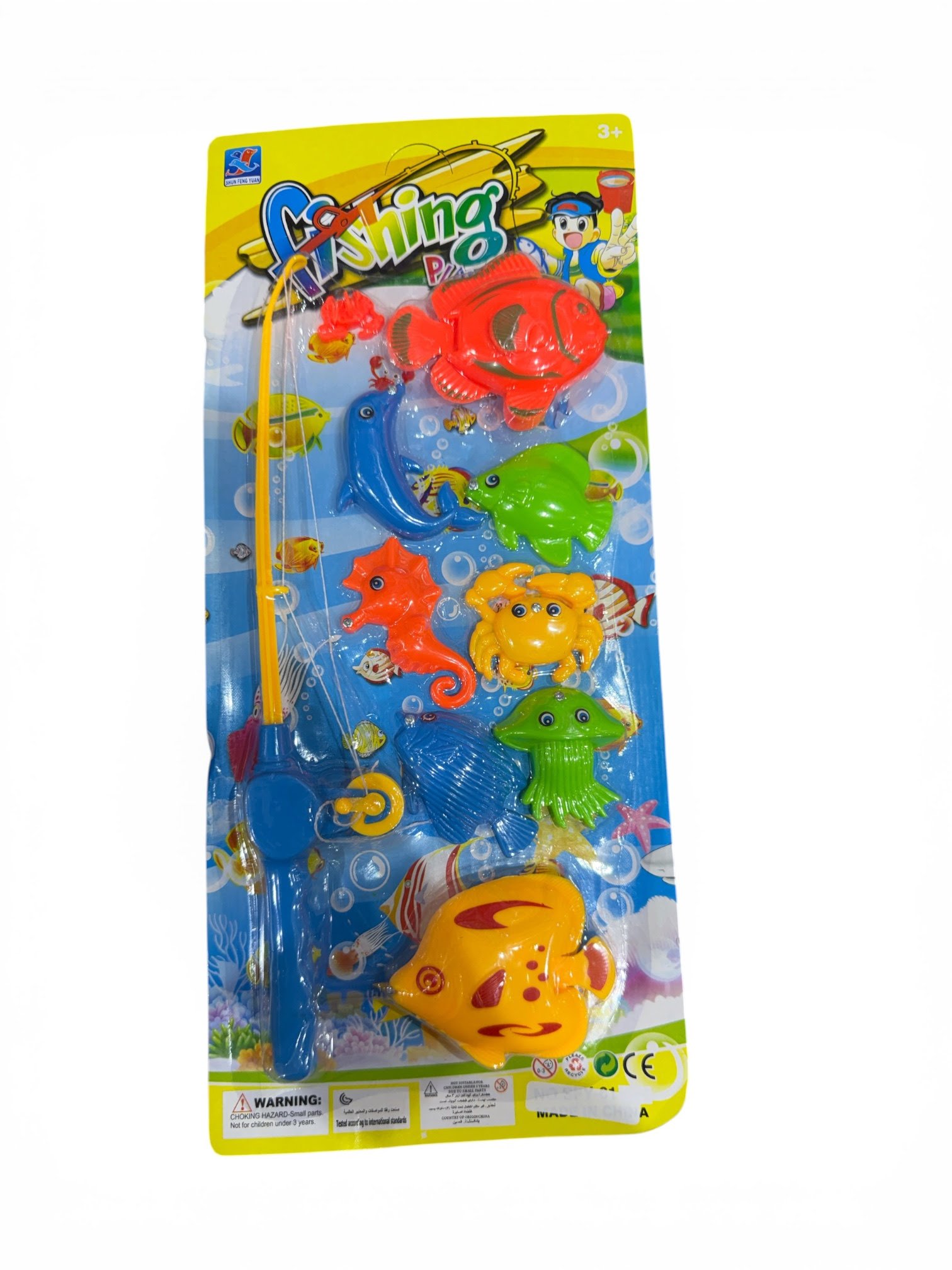 Set de pesca fishing con 8 peces