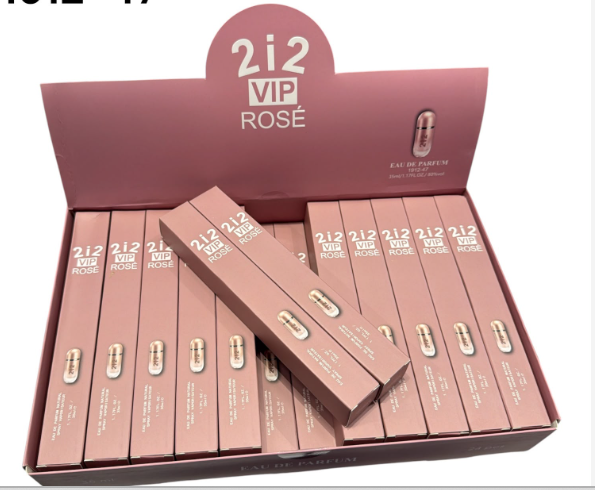 Perfume tubito 35ml 212 vip rose