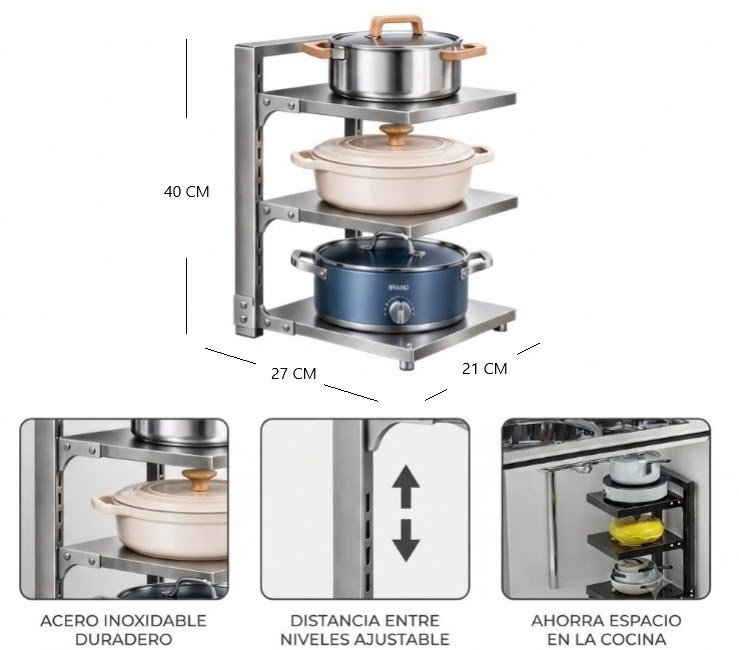 Organizador de cocina armable